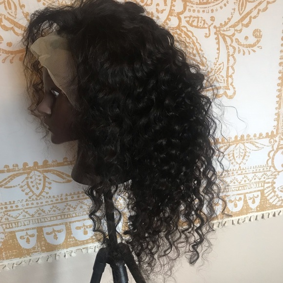 13x4 Deep Wave Lace Front Wigs Human Hair 180 Density 14”long. - Picture 3 of 8